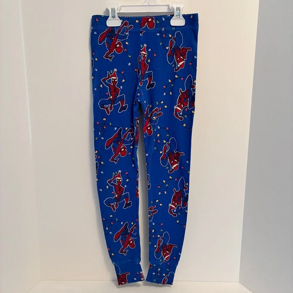 Gap Kids Marvel Organically Grown Cotton Santa Hat Spider-Man PJ Set Size 10